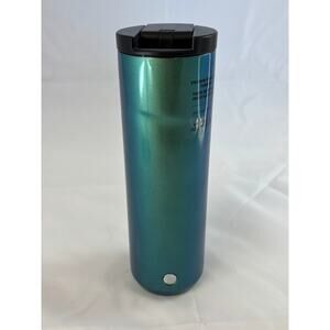 Starbucks Green 20oz Metal Tumbler Travel Mug Reusable Cup 011129717 9.75"